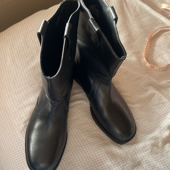 Free People Easton Equestrian Leather 10” Ankle Boots size 39/8 - Picture 6 of 17